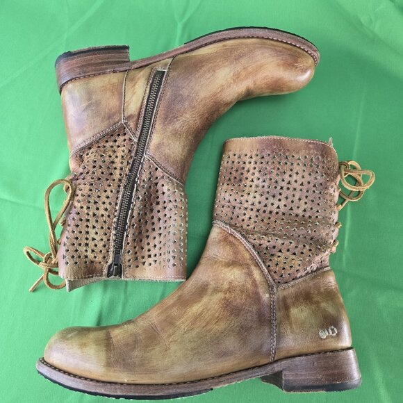 Bed Stu Cobbler Bridgewater Perforated Leather Boot  size 43 / w 12 / m 10 - Picture 5 of 13